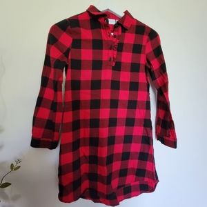 GIRLS Red, Buffalo Plaid CHILDREN'S PLACE Dress